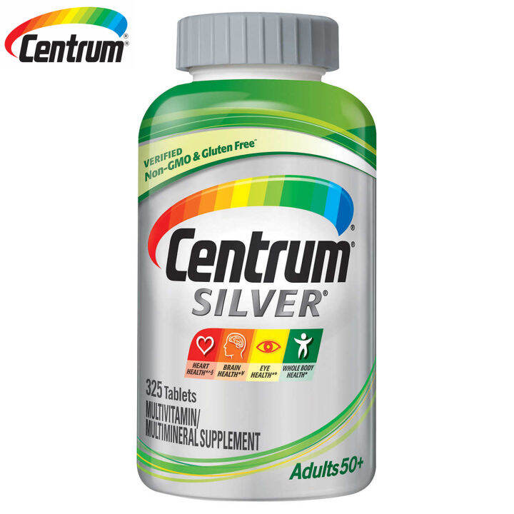 Centrum Silver Adults 50+ Multivitamin 325 Tablets 100 Authentic Vitamins grocery