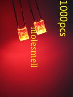 1000pcs 2X3X4mm diffused red LED Lamps red lens led lamp light-emitting diode Electrical Circuitry Parts