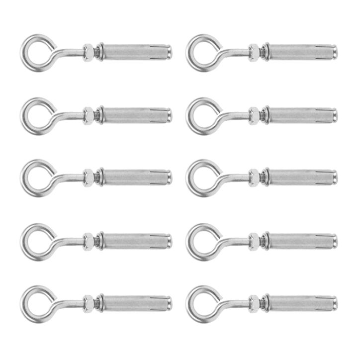 10-pcs-m6x40mm-expansion-bolt-anchor-bolt-304-stainless-steel-ring-lifting-anchor-eye-bolt-expansion-eyebolt