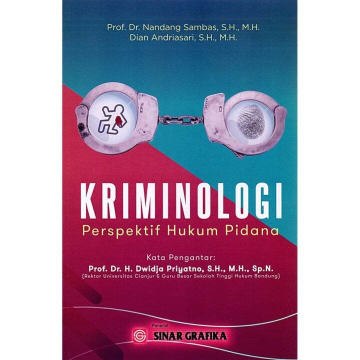 Buku KRIMINOLOGI: PERSPEKTIF HUKUM PIDANA - NANDANG SAMBAS - Penerbit ...