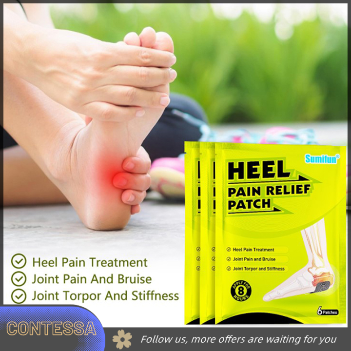 BELLE 6x Heel Spur Pain Relief Patch Plantar Fascia Plaster Rapid ...