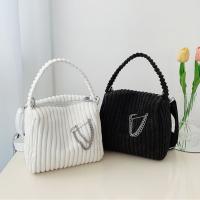 Fashion Corduroy Womens Bag 2023 Trend New Handbags Niche Versatile Bucket Shoulder Bags Female Nylon Crossbody Bags