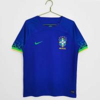 2022 2023 ล่าสุด เสื้อกีฬาแขนสั้น ลายทีมชาติฟุตบอล Brazil Away Jersey S-2XL 2022 23 ชุดเยือน สําหรับผู้ชาย