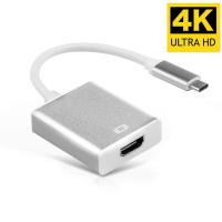 Type C to HDMI-compatible Cable Ultra HD 4k USB 3.1 HDTV Cable Adapter Converter for MacBook Chromebook Samsung S8 S9 Wires  Leads Adapters