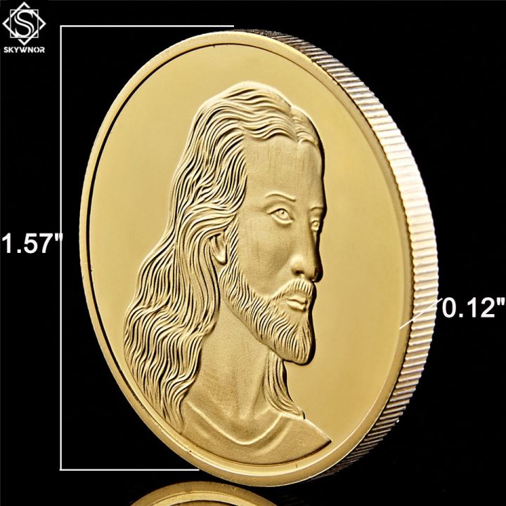 การฟื้นฟูขายดีพระเยซูพระกระยาหารมื้อสุดท้ายเหรียญเหรียญที่ระลึกสะสมไบเบิลคริสเตียนยุโรป
