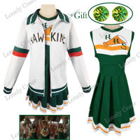 Chrissy Cunningham Cosplay Costume Stranger Things Season 4 Cheerleader Props Hawkins High School Lucas Sinclair Jacket Dress