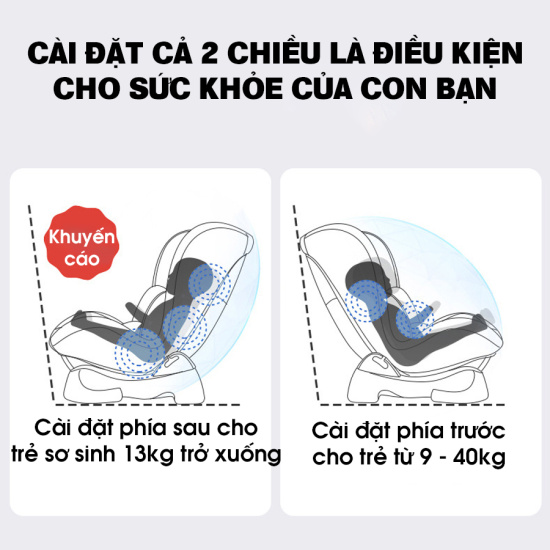 Ghế ngồi an toàn trên ô tô cho bé car365 xoay 360 độ có thể điều chỉnh góc - ảnh sản phẩm 5