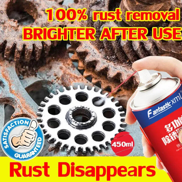 Strong Rust Remover for Metal 450ml spray anti motorcycle steel paint