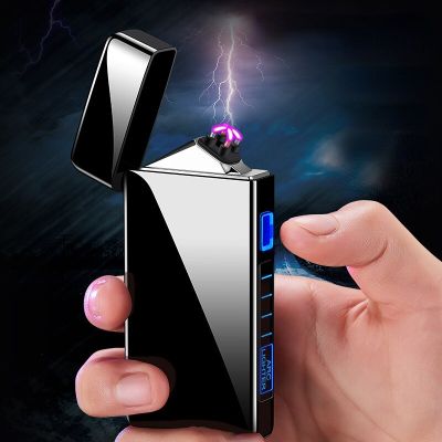 ZZOOI New Technology Double Arc Usb Charging Windproof Lighters Personalized Gifts Wholesale