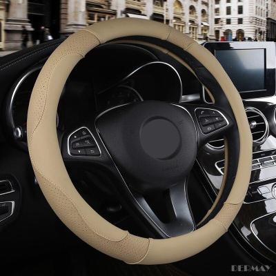 1 PC PU Leather Car Steering Wheel Cover Soft Anti-slip Car-styling Sport Auto Steering Wheel Covers Good Breathable Accessories