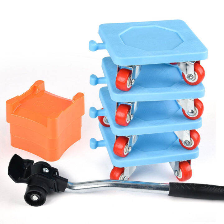 Easy Furniture Lifter Mover Tool Set Heavy Stuffs Moving Wheeled