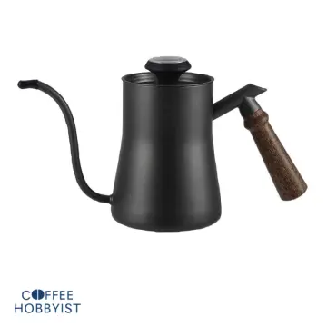 1L/1.2L Drip Kettle Thermometer Pour Over Coffee Tea Pot Swan Long Neck  Stainless Steel Thin Mouth Gooseneck Cloud Drip Kettle