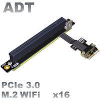 M.2 WiFi A.E Key Converter PCI-E 3.0X16 Pcie 16x Wifi Akey เมนบอร์ดคอมพิวเตอร์สายขยายยืดหยุ่นสายแบน