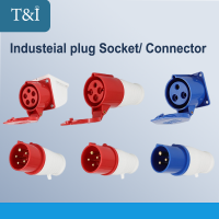 Industrial Plug And Socket Waterproof Connector Ip44 16A 32A 3 4 5Pin Wall Mount Electrical Ceiling Lights