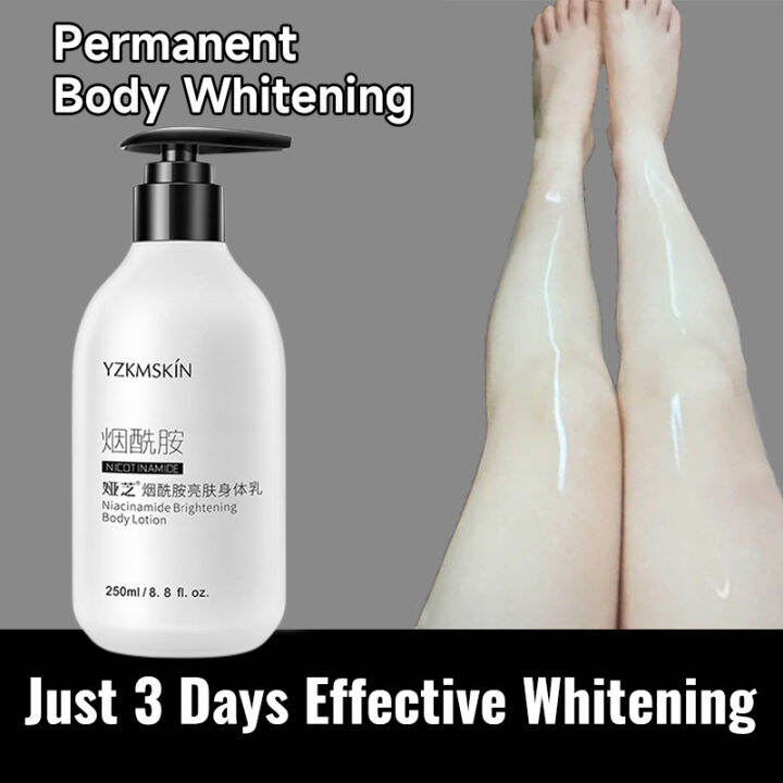 250ml Niacinamide Whitening Body Lotion Cream Skin Care Brighten Skin