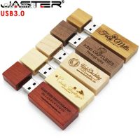 USB ความเร็วสูงแฟลชไดร์ฟ♤✖◆ Jm28ดิสโก้คุณ Presento Casamento Alta Velocidade 4GB 8GB 16GB 32GB JASTER-หน่วยความจำ Madeira Com Logipo ส่วนบุคคล USB 3.0 Drive 64GB