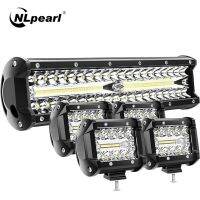 NLpearl แถบไฟ/ไฟทำงาน4-23นิ้ว,บาร์ LED 12V 24V รถบรรทุกรถยนต์ออฟโรดรถแทรกเตอร์4X4 SUV ATV เรือเดือดไฟหน้า LED