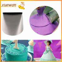 XUEWAN Fondant อุปกรณ์ทำครัวน้ำแข็งครีมขนมอบทำคุกกี้แม่พิมพ์ฟันเลื่อยหัวฉีดไอซ์ซิ่งตกแต่งเค้กท่อ