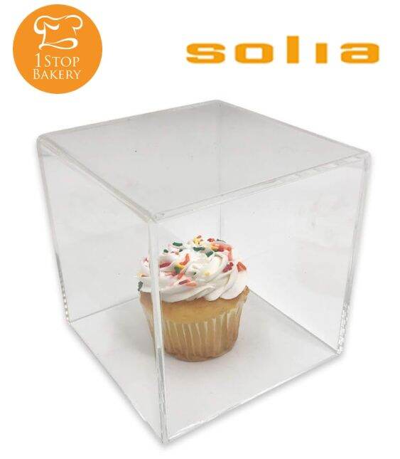 solia-ps33550-cube-pmma-100x100x100-mm-transparent-กล่องใสขนม-เฉพาะตัวกล่องไม่รวมฝา