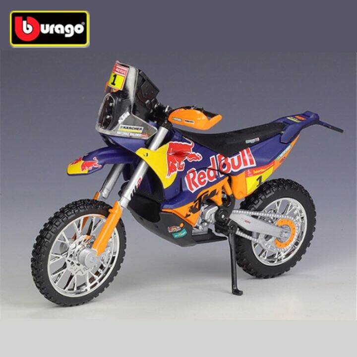 bburago-1-18-2019-ktm-450แรลลี่1กระทิงแดงอัลลอยด์แข่งรถมอเตอร์ไซค์-diecasts-รถจักรยานยนต์กีฬาโลหะโมเดลของเล่นเด็กของขวัญ