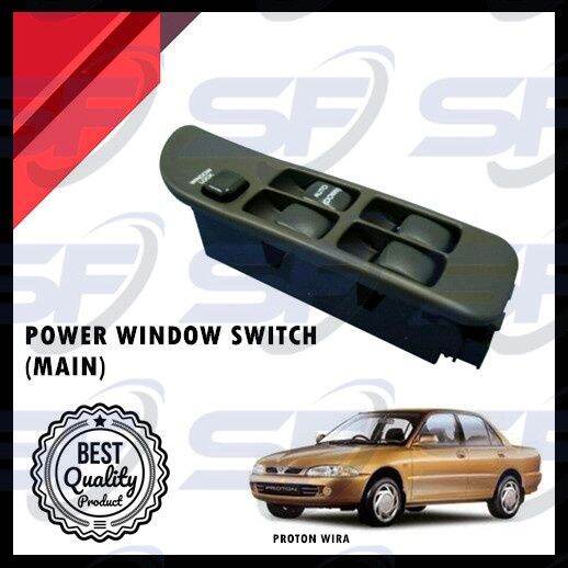 💯PROTON WIRA POWER WINDOW MAIN SWITCH ASSY (OEM) (PW547103) Lazada