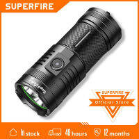 SUPERFIRE M6S LED flashlight Ultra Bright torch 45W36W Wick Type-C Rechargeable Multi Function Lanter Use 18650 battery 4Pcs