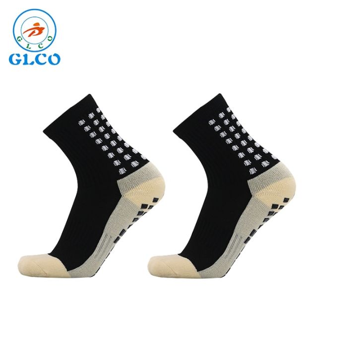 glco-ถุงเท้าเตะฟุตบอลกันลื่นยี่ห้อใหม่คุณภาพสูงถุงเท้าฟุตบอลผ้าฝ้ายผู้ชายถุงเท้าขี่จักรยาน-size39-46