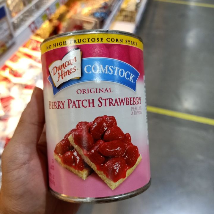 อาหารนำเข้า-strawberry-pie-filling-and-topping-strawberry-stirring-berry-patch-strawberry-595-g