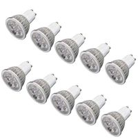 10ชิ้นสว่างมาก GU10 9W 12W 15W หลอดไฟ LED 240V 220V ไฟสปอตไลต์ Led สีขาวนวล/เย็นสีขาว GU 10โคมไฟ LED