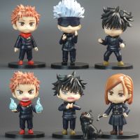 6ชิ้น/เซ็ต Jujutsu Kaisen ฟิกเกอร์อนิเมะ Itadori Yuji Satoru Gojo ท่ายืนตุ๊กตาขยับแขนขาได้โมเดลตุ๊กตาตุ๊กตาของขวัญเด็ก