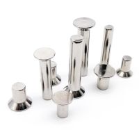 10/50pcs M1 M1.2 M2 M2.5 M3 M4 M5 M6 A2-70 304 Stainless Steel Flat Countersunk Head Solid Rivet GB869 for Label Name Plate