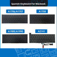 Laptop A1278 A1286 A1534 A1502 A1398 A1706 A1990 A2141 Teclado español Spanish keyboard For Air Pro Retina 13" 15" 16"