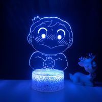 Led Night Light Anime Ranking of Kings Prince Bojji for Kid Bedroom Decoration Nightlight Birthday Room Decor Gift Manga 3d Lamp