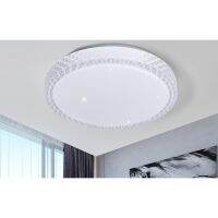 LED ceiling lamp 36W (with remote control), adjustable 3 light, size 52x11.5x52 cm.-White