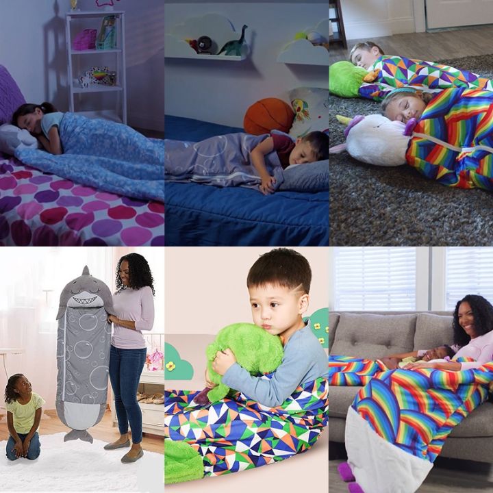 orfilas-4colors-ถุงนอนเด็กน่ารัก-ถุงนอนเด็ก-เด็กนอนตุ๊กตา-plush-ตุ๊กตาหมอนเด็กผ้าห่มการ์ตูน-sleepsacks-เด็กอบอุ่นนุ่มสัตว์-ถุงนอนการ์ตูน-หมอนโยน