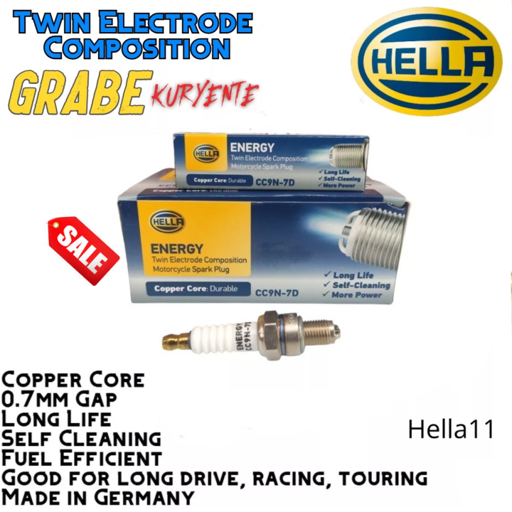 Kawasaki ZX130 spark plugs cc9n7d Hella Twin Electrode Lazada PH