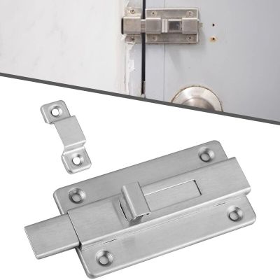 1pcs 2/3/4Inch Stainless Steel Double-ended Door Bolts Sliding Lock Barrel Bolt Automatic Spring Latch Safety Lock Door Hardware Door Hardware Locks M