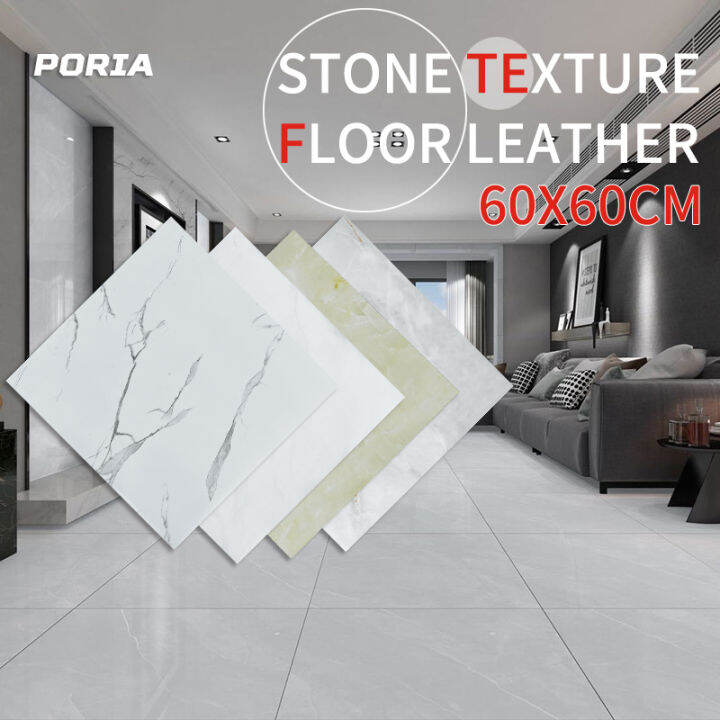 Vinyl Tiles Floor Sticker Selfadhesive Laminate PVC Marble Wood Design