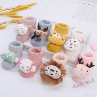 【hot sale】 ✓♟ C10 Newborn Baby Socks Kids Girl Boy Cute Cartoon Pattern Cotton Socks Infant Anti-slip Footwear Warm Floor Socks Medium Tube Knitted Socks