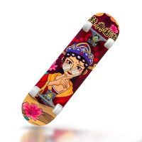 สเก็ตบอร์ด Skateboards สเก็ตบอร์ด 80cm. ขนาด80*20*10cm เมเปิ้ลเกรดเอ ทนทานไม่แตกง่าย สเก็ตบอร์ดแฟชั่น