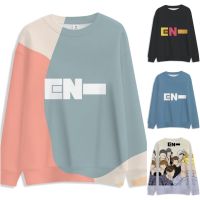 ₪ ใหม่ ENHYPEN เสื้อกันหนาวลําลอง คอกลม ทรงหลวม ลายโลโก้ แฟชั่นสําหรับผู้หญิง และผู้ชาย