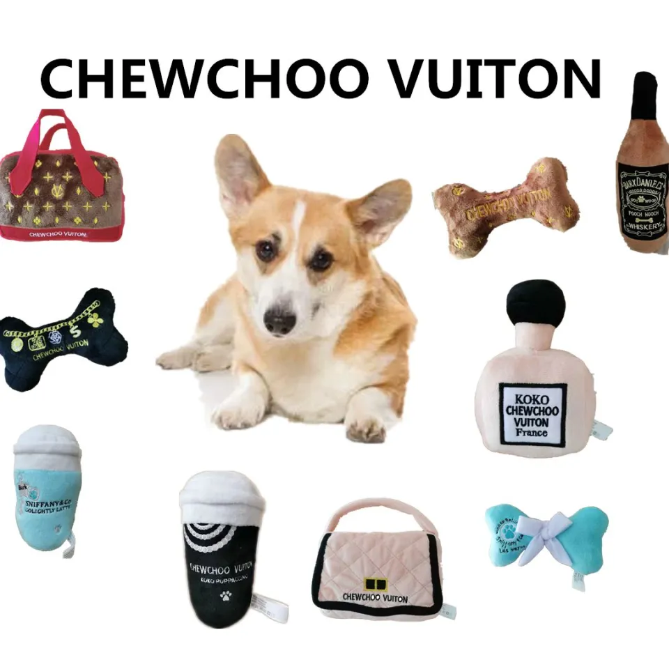 Funny Stuffed Plush Pet Toys For Training Luxury Dog Toys Chewy Vuitton DOG  CHEW TOY Dog Fashion Squeak Toy Unique Squeaky Plush - AliExpress