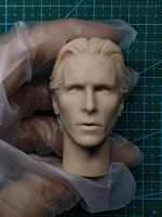 16 Scale Christian Bale Head Sculpt รุ่นสำหรับ12นิ้ว Action Figure ตุ๊กตา Unpainted Head Sculpt No.017