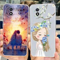 ปกหลังสำหรับ Vivo Y02เคสแฟชั่นใหม่ซิลิโคนนิ่มเพ้นท์สีเคสโทรศัพท์สำหรับ Vivo Y02เคส VivoY02 6.51 