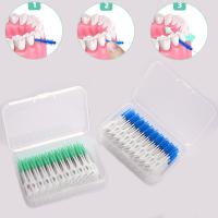 แปรงซิลิโคนแบบ Interdental มีกล่อง150/200ชุดแปรงสีฟันระหว่างฟันแปรงสีฟันพร้อมเครื่องมือทำความสะอาดปากด้าย