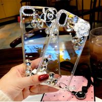 【ABW】【 Hot 】 X50 Rhinestone เคสสำหรับ Vivo Y17 Y11 Y15 V11i Y3 X27 V15pro Y72 5G V11pro Y31 2021 X60 Pro ดอกไม้แฮนด์เมด Clear Funda