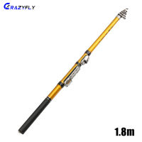 Crazyfly Mini Fishing Rod Ultra Short FRP Telescopic Rock Fishing Raft Fishing Rod Fishing Rod,เบ็ดตกปลา