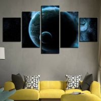 Earth Planets Space โปสเตอร์ Modular Wall Art Darkness Nebula ภาพภาพวาดผ้าใบ HD พิมพ์ตกแต่งบ้าน Room Decor