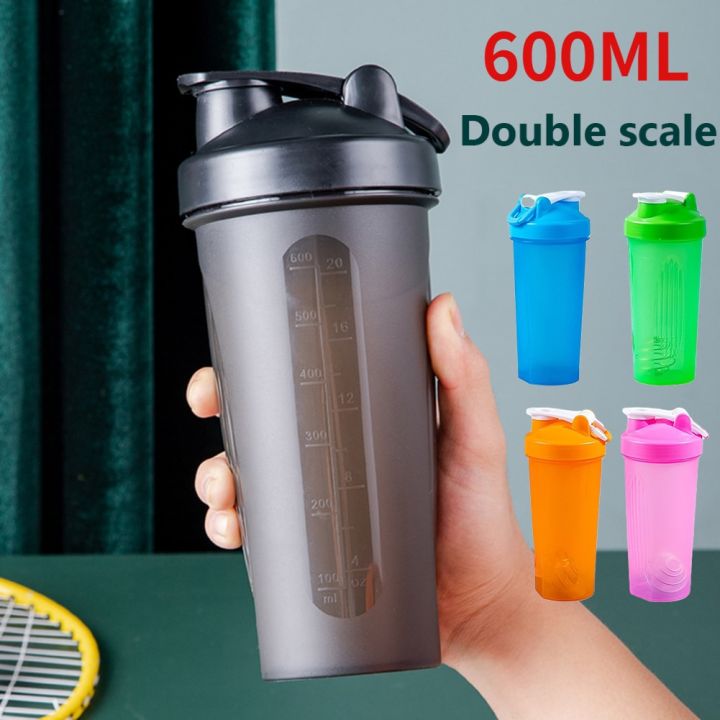 600ml-portable-protein-powder-shaker-bottle-leak-proof-water-bottle-for-gym-fitness-training-sport-mixing-cup-with-scale