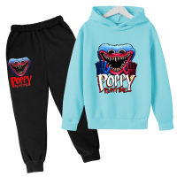 New Childrens Poppy Playtime Bobbys Playtime Printed Childrens Hoodie Tracksuit Men Childrens Suit 100-160